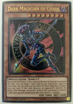YuGiOh Dark Magician of Chaos Ultra Rare YGLD-ENC02 NM - Image 1