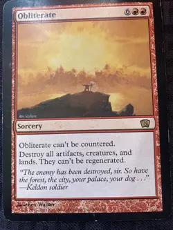Obliterate - Magic The Gathering 8th Edition Oversized Rare Card - Image 1