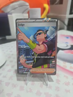 Pokemon TCG Judge 222/182 Destined Rivals Trainer Card - NM - Image 1