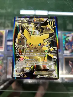 Pikachu EX XY124 Black Star Promo 2016 Holo Pokemon Card TCG - Image 1