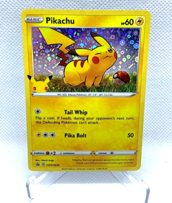 Pokemon TCG Pikachu Black Star Promo SWSH039 General Mills Holo Promo Card - Image 1