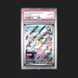 Pokemon TCG Sv: Scarlet & Violet Pikachu Card 173/165 Illustration Rare PSA 10 - Image 3