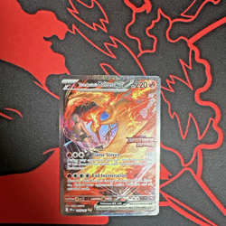 Team Rocket's Moltres Ex - 229/182 - Pokemon Destined Rivals Stamped Promo Card - Image 4
