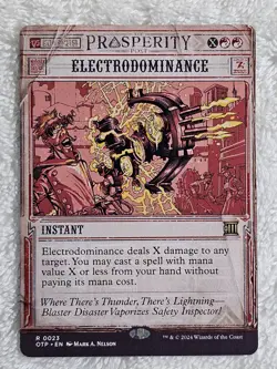MTG Electrodominance - Outlaws of Thunder Junction (OTP) #23 Card Rare NM - Image 1