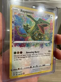 Pokemon TCG Vivid Voltage Rayquaza Holo Card 138/185 Amazing Rare - Image 5