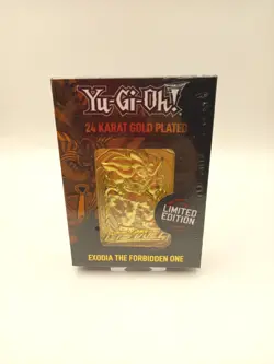 Yu-Gi-Oh! Limited Edition 24k Gold Plated Exodia the Forbidden One Metal Card - Image 1