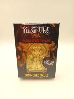 Yu-Gi-Oh Summoned Skull 24 Karat Gold Plated Metal Card Limited Edition -... - Image 1