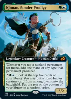 Kinnan Bonder Prodigy (Extended Art) -Foil Near Mint MTG - Image 1