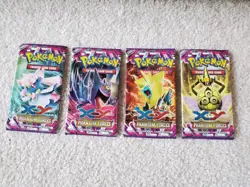 Vintage Pokemon Phantom Forces Pack Art Set Complete (All 4) Opened NO CARDS - Image 1
