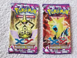 Vintage Pokemon Phantom Forces Pack Art Set Complete (All 4) Opened NO CARDS - Image 5