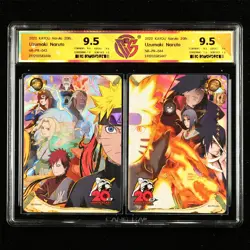 CCG 9.5 KAYOU Official Naruto 20th anniversary Card NR-PR-043&044 Uzumaki Naruto - Image 1