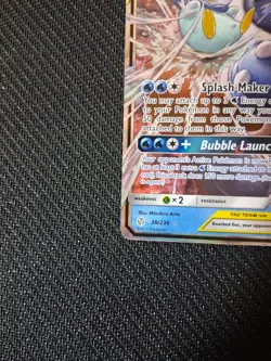Pokemon TCG Blastoise Piplup GX Holo Card 38/236 Cosmic Eclipse Tag Team - Image 5