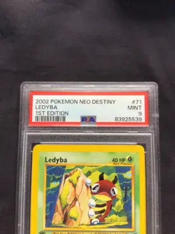 Pokemon Cards: 1st Edition Neo Destiny Common: Ledyba 71/105: PSA 9 - Image 3
