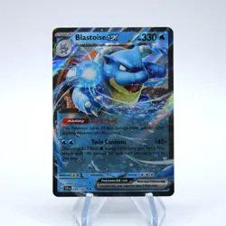 Blastoise EX Stellar Crown Double Rare 030/142 Near Mint Pokemon Card - Image 1