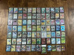 Huge Lot of Pokemon Cards EX V MAX FULL ART HOLO V STAR 84 Cards RARE - Image 4