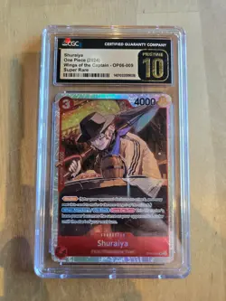 Shuraiya OP06-009 Super Rare One Piece Card Game TCG English CGC PRISTINE 10 - Image 1