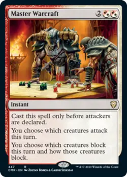 1 x Master Warcraft - Theme Deck Exclusive - Commander Legends - NM-Mint - MTG - Image 1