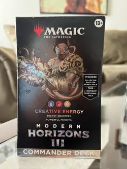 MTG Modern Horizons 3 Creative Energy Commander Deck New Sealed - Image 1