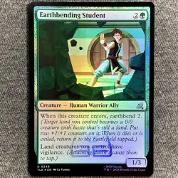 MTG FOIL Earthbending Student - Avatar: The Last Airbender Eternal #249 - Image 1
