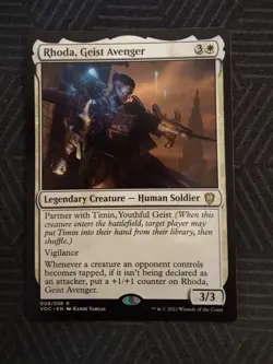 mtg rhoda, geist avenger commander innistrad: crimson vow - Image 1
