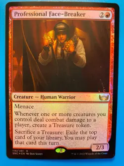 MTG 1x FOIL Professional Face-Breaker # 116 Streets of New Capenna Magic x1 NM - Image 1