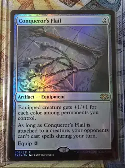Magic The Gathering,MTG, Conqueror's Flail, Double Masters 2022 Foil MINT - Image 1