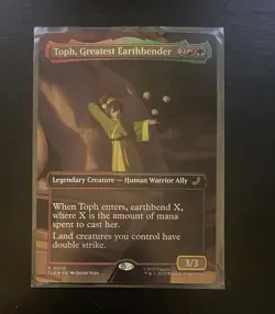 1x - Toph, Greatest Earthbender - FOIL BORDERLESS #70 - Avatar: Eternal - NM MTG - Image 1