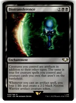 MTG 1x Biotransference 30 Universes Beyond Warhammer 40000 Magic Gathering x1 NM - Image 1