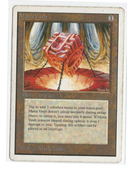 MTG - Mana Vault - Normal - Revised Edition - MP - Image 1