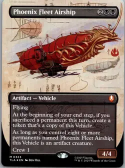 Phoenix Fleet Airship M 0323 (Borderless Foil) - Avatar: The Last Airbender MTG - Image 1