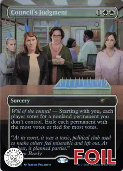 MTG Council's Judgment (7041) | NM Foil | Secret Lair The Office {SLD} - Image 1