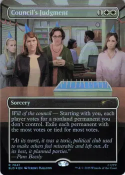 MTG Council's Judgment (7041) | NM Foil | Secret Lair The Office {SLD} - Image 2