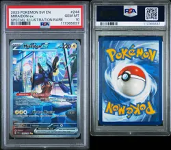 2023 POKEMON SVI SPECIAL ILLUSTRATION RARE #244 MIRAIDON EX PSA 10 - Image 3