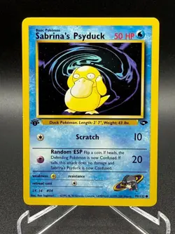 Pokemon TCG Sabrina's Psyduck Gym Challenge 99/132 1st Edition - Image 1