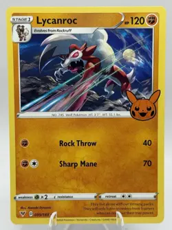 Lycanroc 095/185 Halloween BOOster 2023 Trick or Trade Rare Pokemon TCG - LP - Image 1