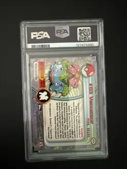 1999 Topps Pokemon T.V. #3 Venusaur Black Logo PSA 6 EX-MT - Image 2