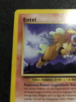 Entei Neo Revelation Non-Holo Rare German Pokemon 17/64 MP - Image 2
