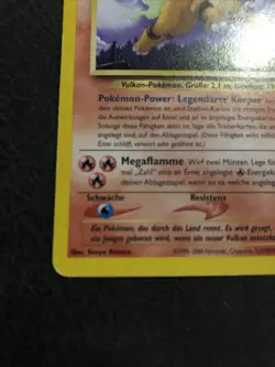 Entei Neo Revelation Non-Holo Rare German Pokemon 17/64 MP - Image 4