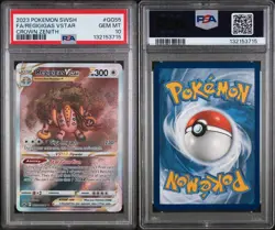 2023 POKEMON SWORD & SHIELD CROWN ZENITH #GG55 FULL ART/REGIGIGAS VSTAR PSA 10 - Image 2