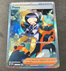 Pokemon Obsidian Flames Poppy Full Art Holo Trainer Card 227/197 NM - Image 1