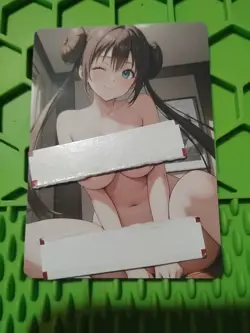 Rosa Trainer Goddess Anime Waifu Poke Double Sided Trading Card PEEKA BOO - Image 1