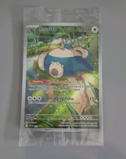Pokemon 151 Snorlax SVP 051 Black Star Promo Holo Card Sealed Unopened. - Image 1