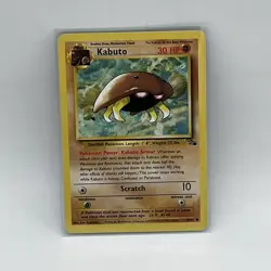 Kabuto 50/62 1st Edition Fossil Set 1999 Pokemon Common Card - Image 1