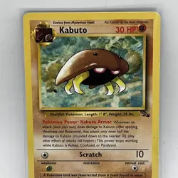 Kabuto 50/62 1st Edition Fossil Set 1999 Pokemon Common Card - Image 2