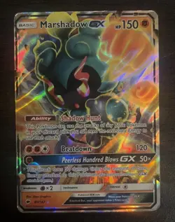 Marshadow GX 80/147 - Burning Shadows Ultra Rare Pokemon TCG Card - Image 1