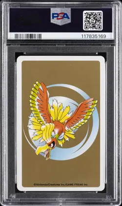 2000 POKEMON GOLD VERSION PLAYING CARDS ACE OF SPADES #250 HO-OH PSA 8 - Image 2