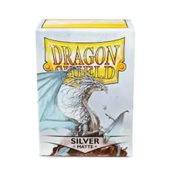 Dragon Shield Matte Silver Standard Size 100ct Card Sleeves - Image 1