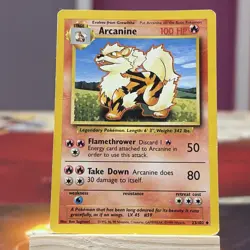 Pokemon TCG Arcanine Base Set, Unlimited Uncommon Card 23/102 - Image 1