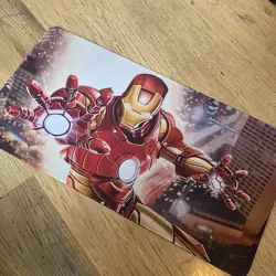 Iron Man Marvel Rubber Playmat Play Mat For Tcg Trading Card Games Cards Mouse - Image 1