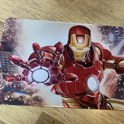 Iron Man Marvel Rubber Playmat Play Mat For Tcg Trading Card Games Cards Mouse - Image 2